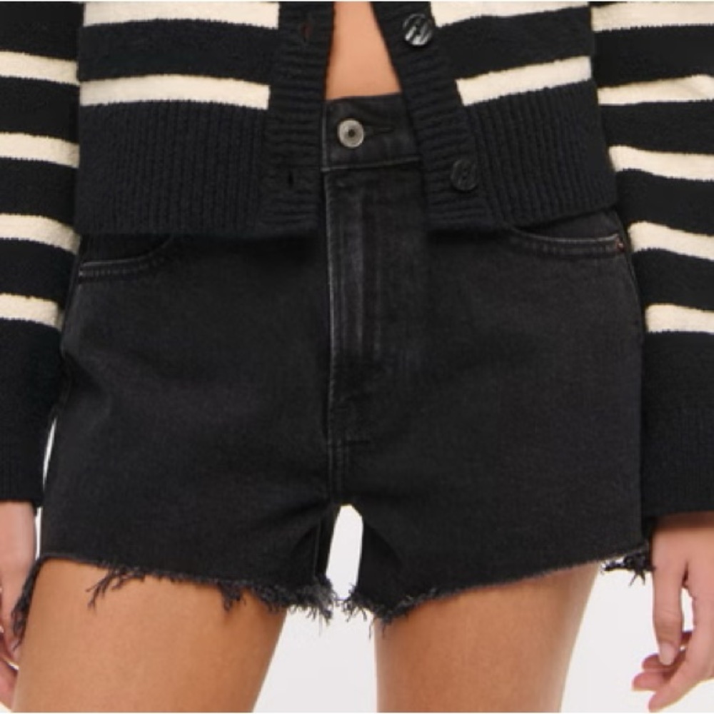 Abercrombie & Fitch Black Jean Shorts